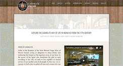 Desktop Screenshot of carmelitepriory.org