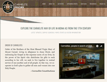 Tablet Screenshot of carmelitepriory.org